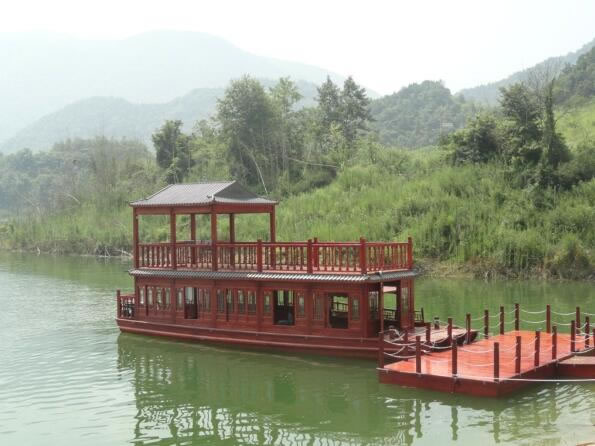 雙層畫舫電動木船