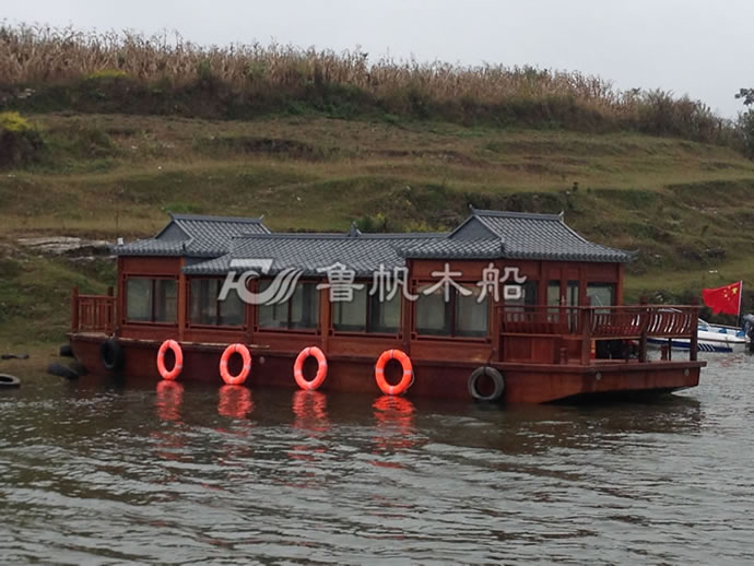 大型水上餐飲畫舫船